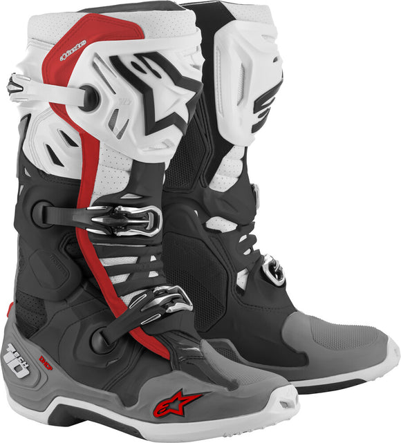 Alpinestars Tech 10 Supervented Off-Road Boots- Blk/Red/Grey/White